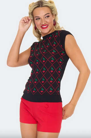 Cherry Knit Sweater