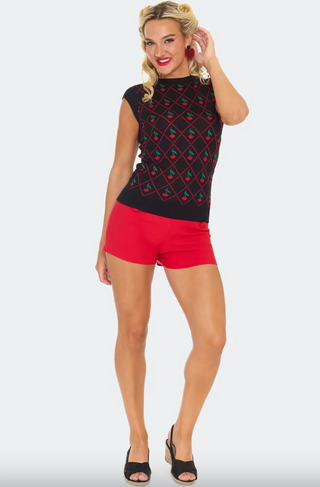 Cherry Knit Sweater