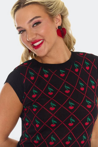 Cherry Knit Sweater