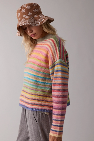Rainbow Knit Sweater