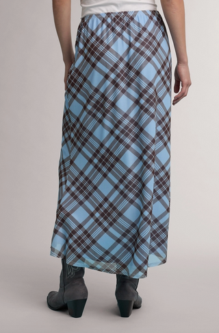 Plaid Midi Skirt