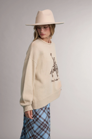 Rodeo Cowboy Graphic Knit Sweater