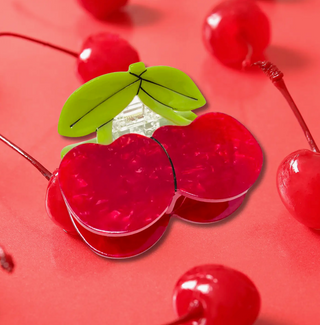 Large Cherry Hair Clip Claw