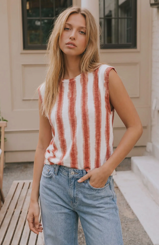 Stripe Knit Top