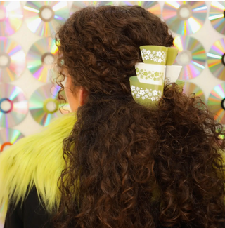 Large Retro Bowls Hair Claw Clip