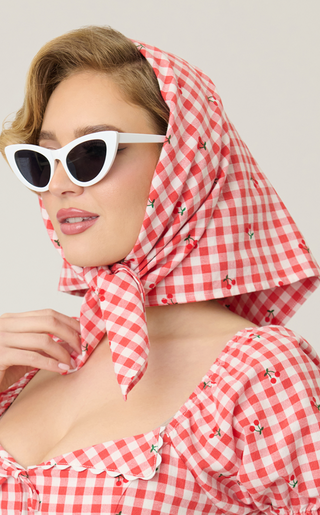 Gingham & Cherries Scarf