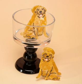 Golden Retriever Hair Claw Clip