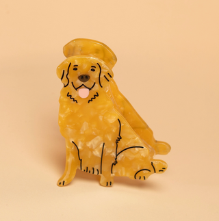 Golden Retriever Hair Claw Clip