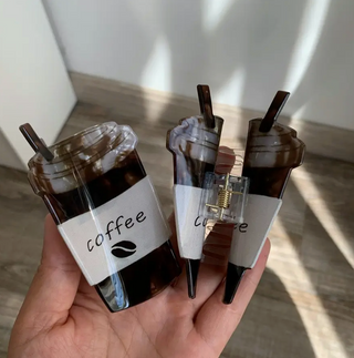 Iced Coffee Cup Hair Claw Clip