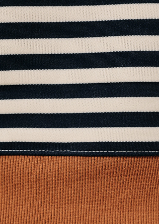 Henley Stripe Sweatshirt