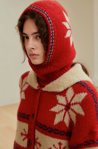 Retro Snowflake Balaclava