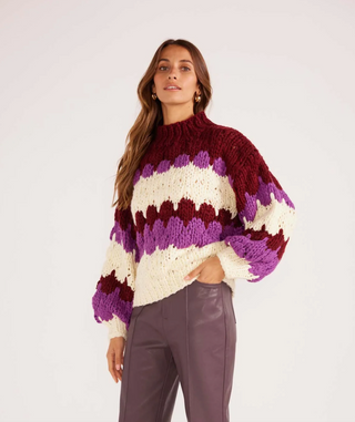 Margot Bobble Knit Sweater