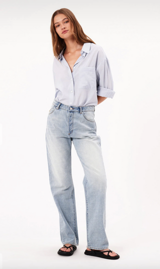 90s Relaxed Faded Blue Denim Jeans