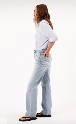 90s Relaxed Faded Blue Denim Jeans