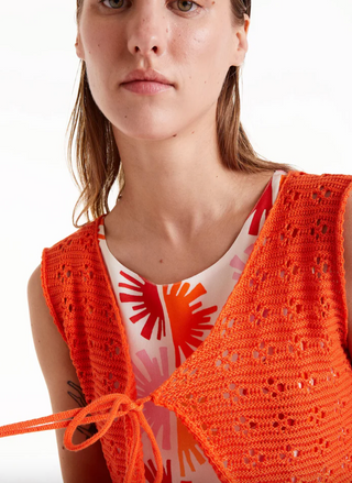 Crochet Tie Vest