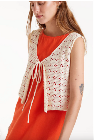 Crochet Tie Vest