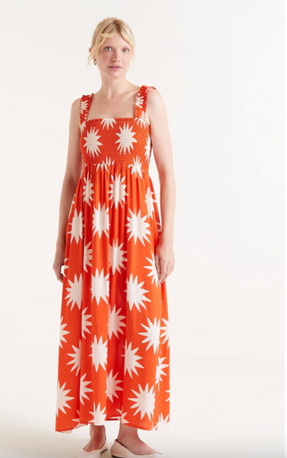 Flower Burst Maxi Dress