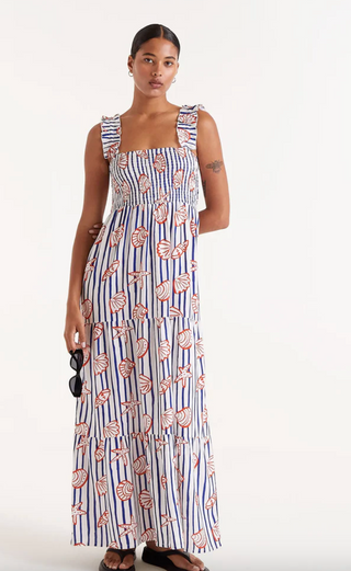 Seashell Stripe Maxi Dress