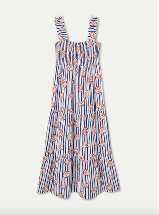 Seashell Stripe Maxi Dress