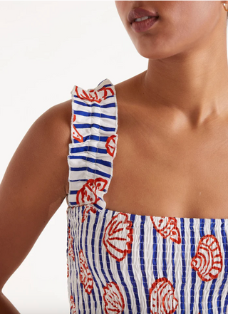 Seashell Stripe Maxi Dress