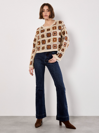 Crochet Square Boxy Sweater