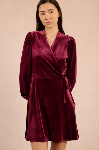 Wrap Velvet Dress