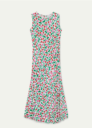 Cherry Print Midi Dress