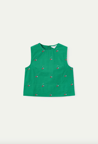 Embroidered Cherry Top