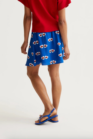 Ladybug Love Print Mini Skirt