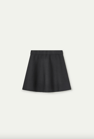 A-line Knit Mini Skirt