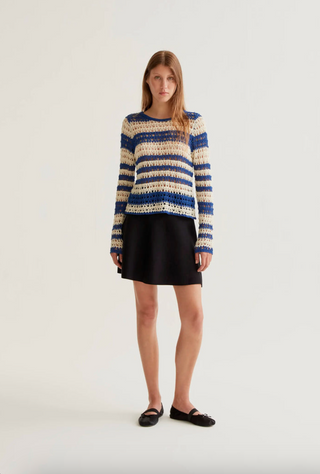 A-line Knit Mini Skirt