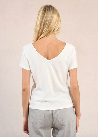 Embroidered Detail Casual T-shirt