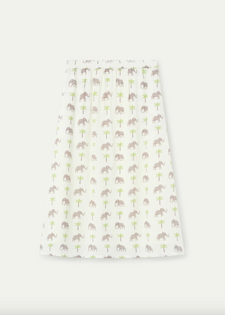 Elephant Print Midi Skirt