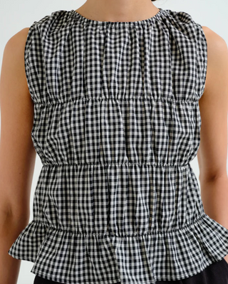 Gingham Check Top