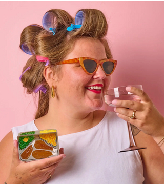 Large Retro TV Dinner Hair Claw Clip