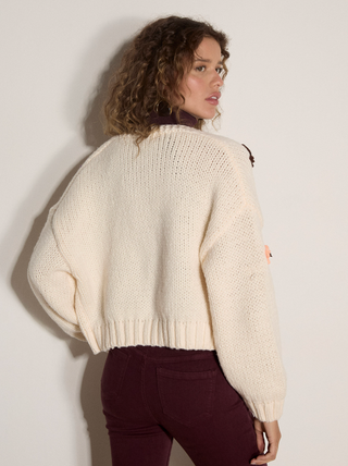 Butterfly Hand Knit Open Cardigan