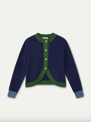Two-tone Knit Cardigan
