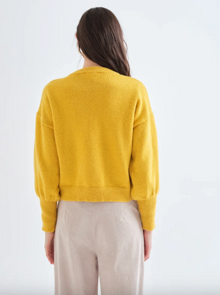 Cinched Cuffed Knit Sweater