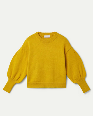 Cinched Cuffed Knit Sweater