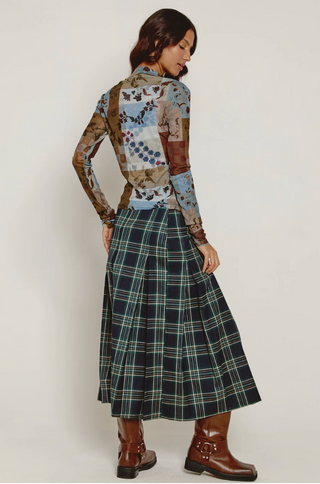 Patchwork Mesh Top