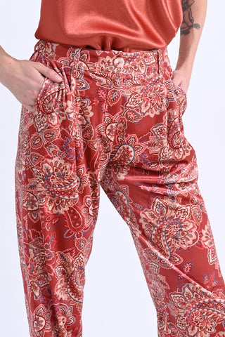 Paisley Pants in Terracotta-FINAL SALE