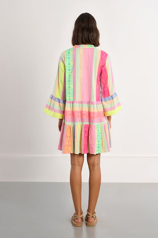 Ibiza Multicolor Striped Mini Dress