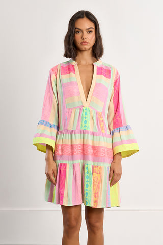 Ibiza Multicolor Striped Mini Dress