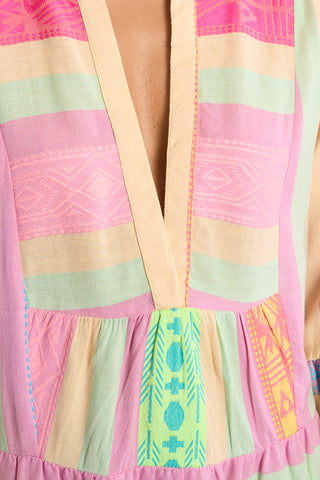 Ibiza Multicolor Striped Mini Dress