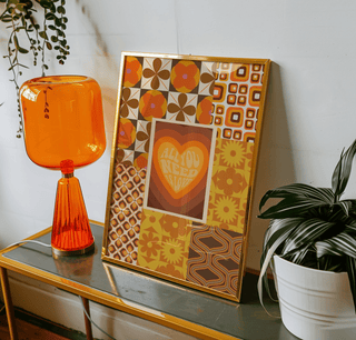 All You Need Is Love 70s Retro Art Print - Sincerely Betty
