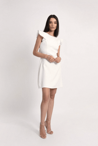 Back Ruffle Woven Dress - FINAL SALE - Sincerely Betty