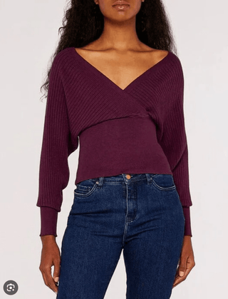 Bar Back Ribbed Batwing Sweater - FINAL SALE - Sincerely Betty