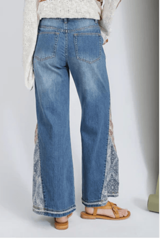 Bell Bottom Patchwork Jeans - FINAL SALE - Sincerely Betty