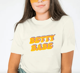 Betty Babe Stacked Rainbow Tee - Sincerely Betty