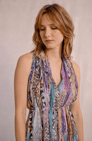 Boho Wild Animal Print Dress - Sincerely Betty